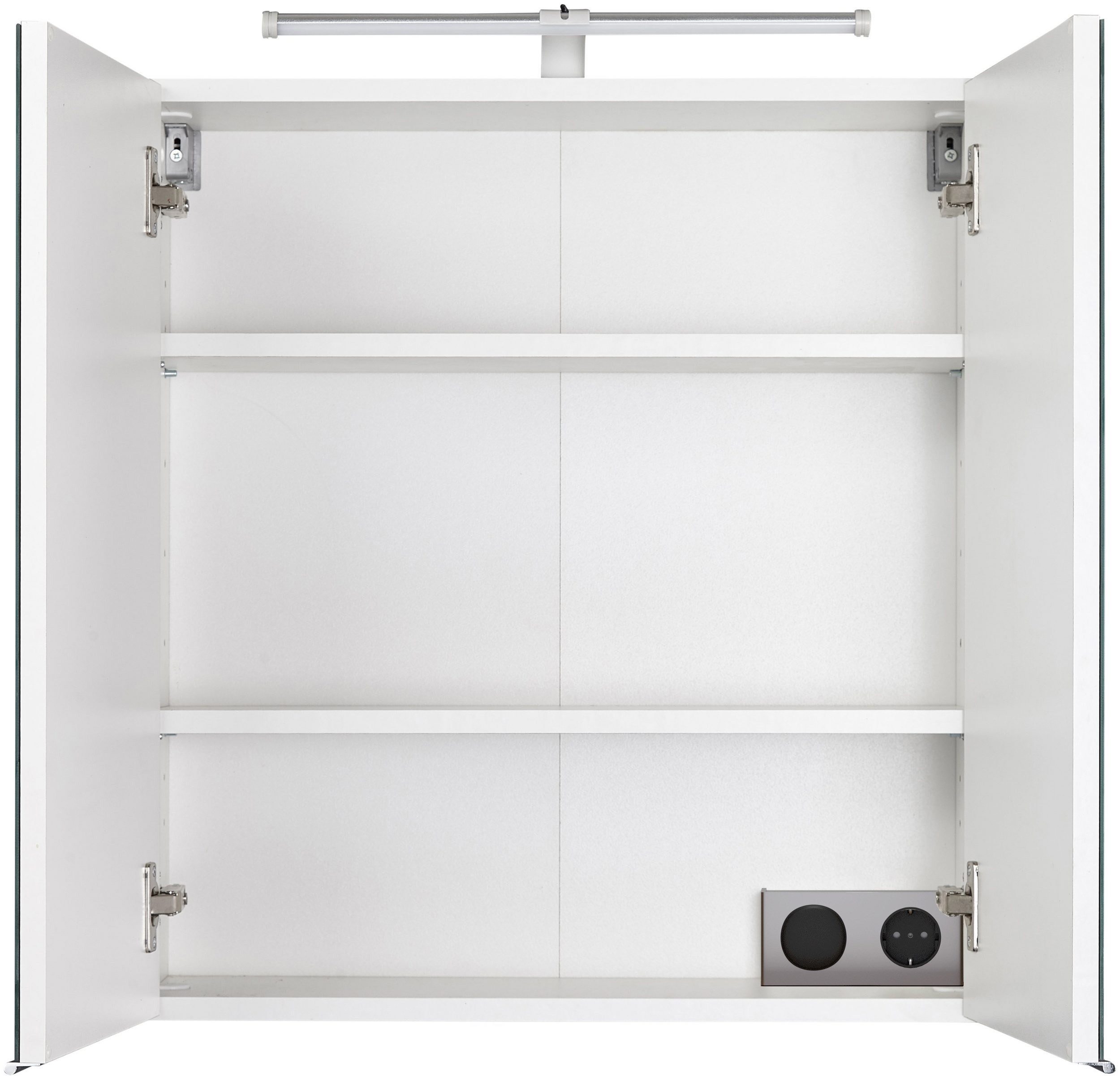 welltime Spiegelschrank Turin Breite 60 cm, mit LED-Aufbauleuchte
