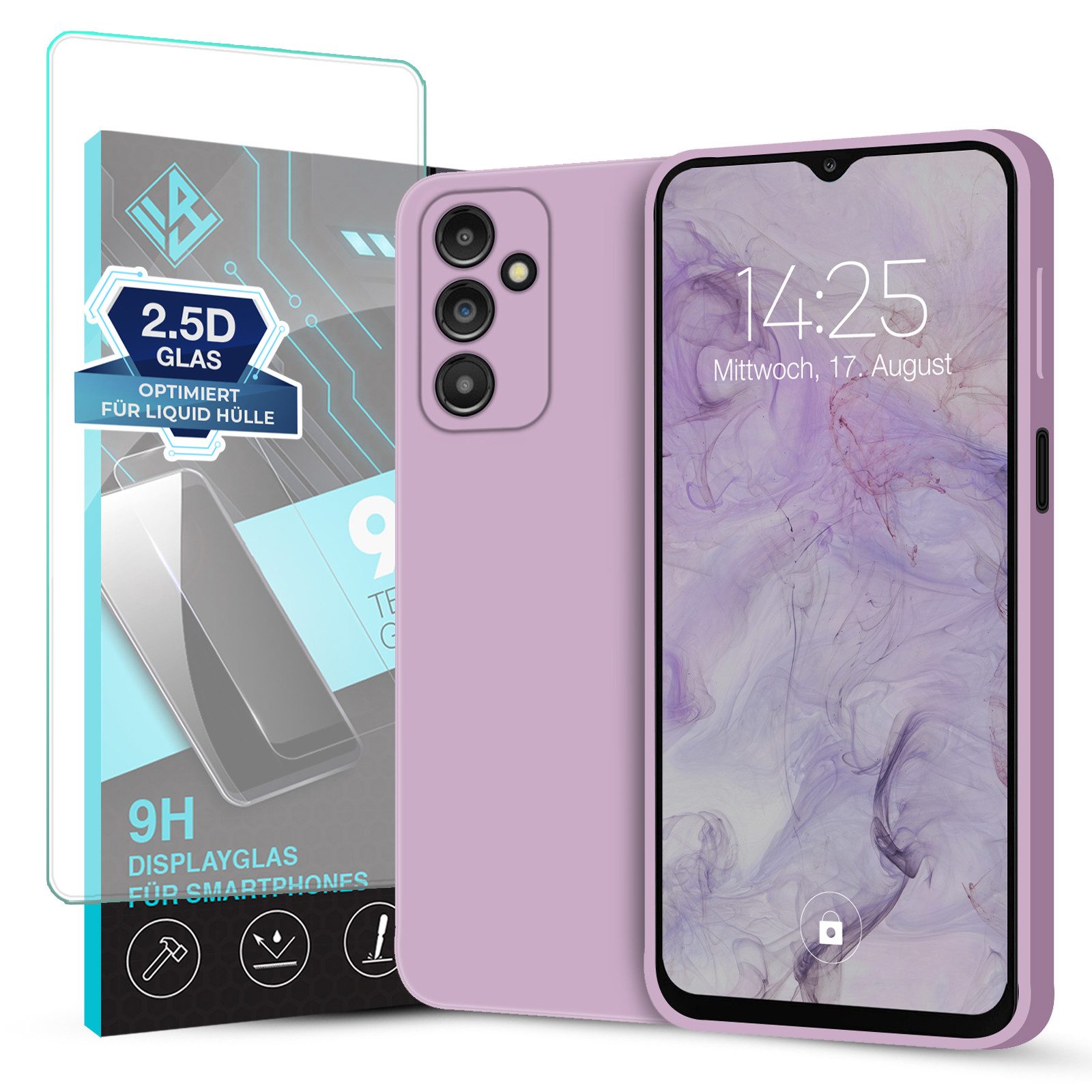 Tec-Expert Handyhülle SoftGrip Cover Hülle für Samsung Galaxy A14 5G, Handy Case Bumper integrierter Kameraschutz flexibel