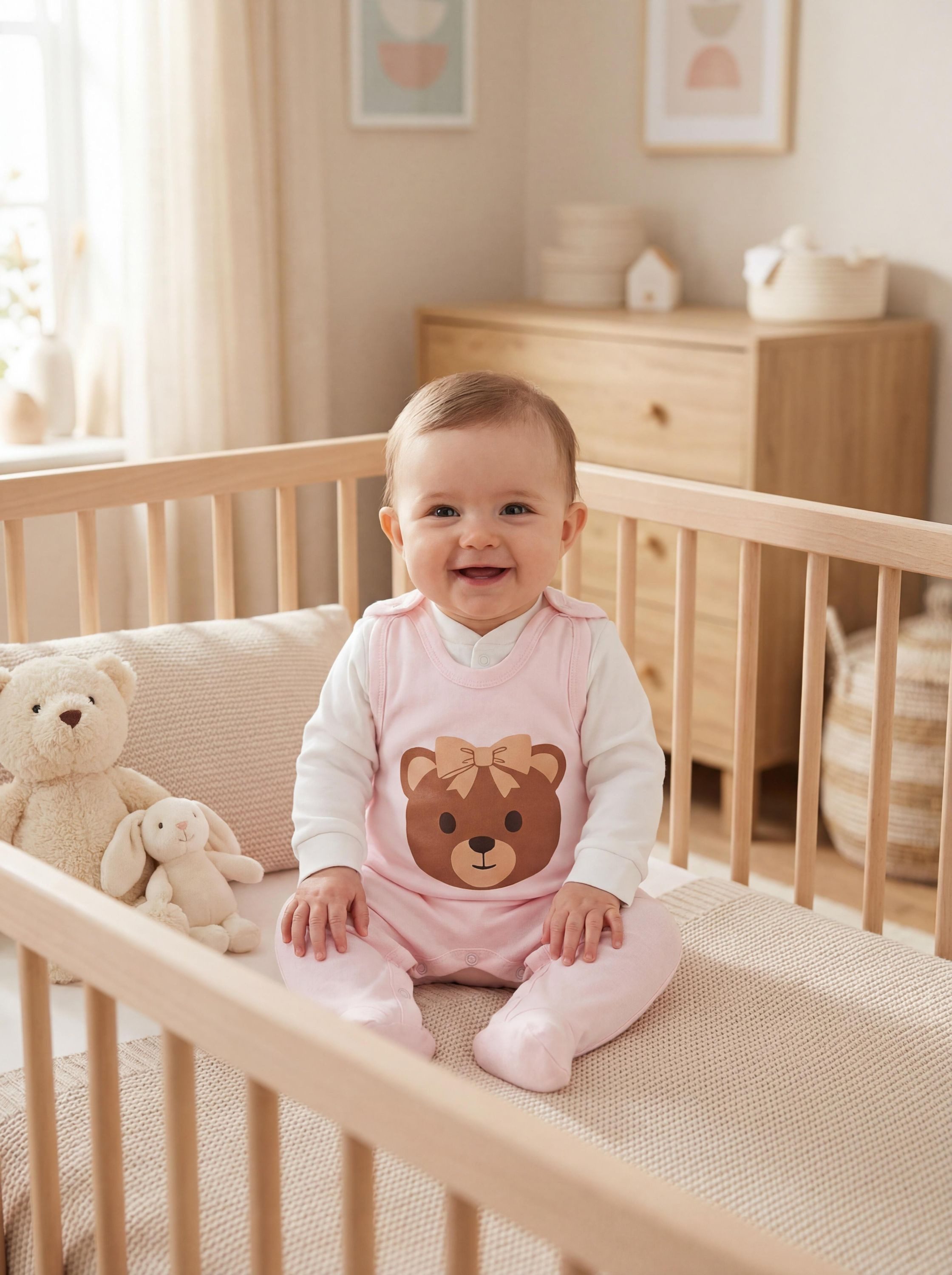 TupTam Strampler TupTam Baby Mädchen Jungen Strampler mit Langarmshirt Aufdruck Spruch