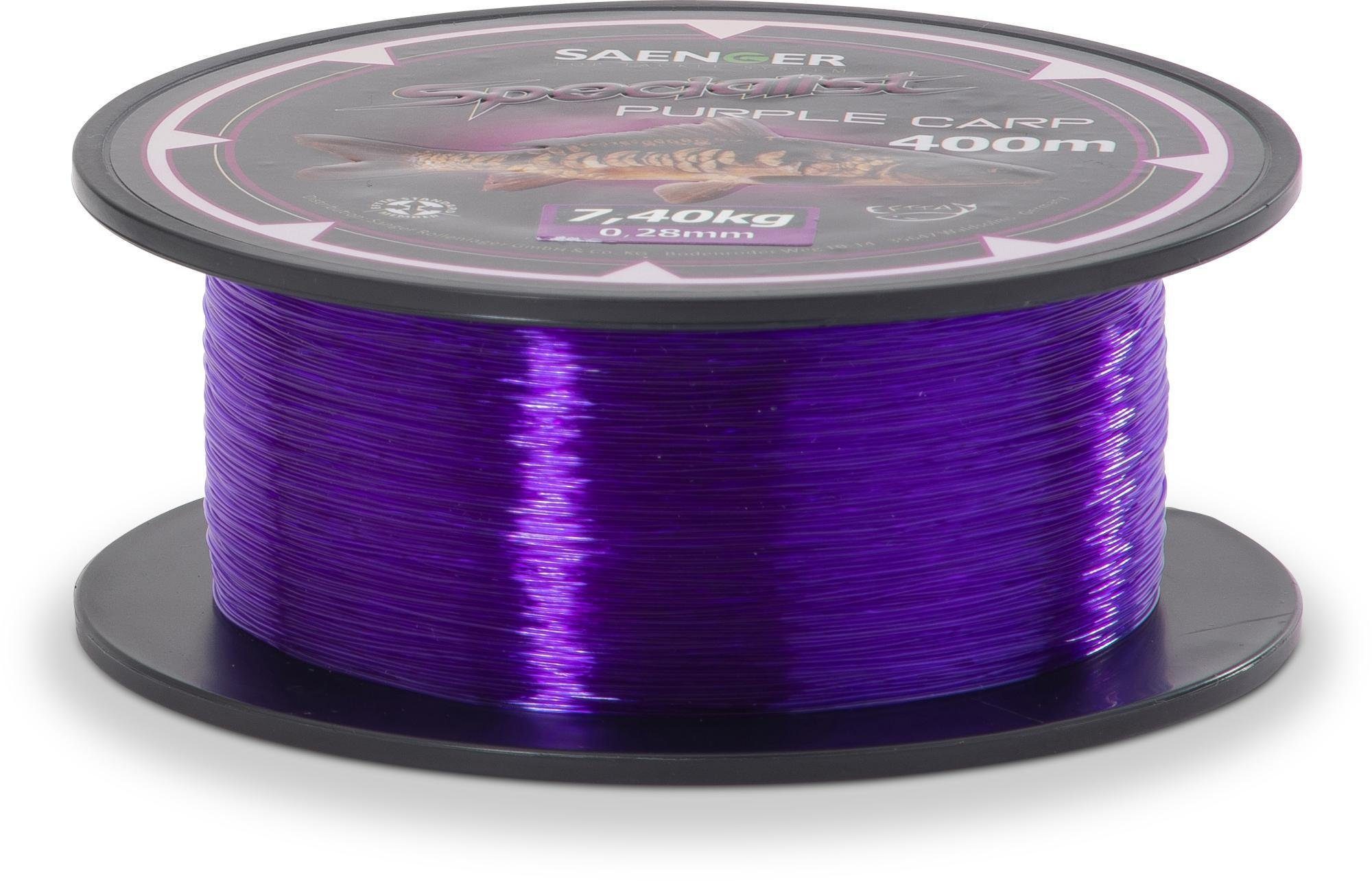 SÄNGER Carp Schnur Angelschnur Purple 400m Specialist monofile (8,20kg) 0,30mm Sänger