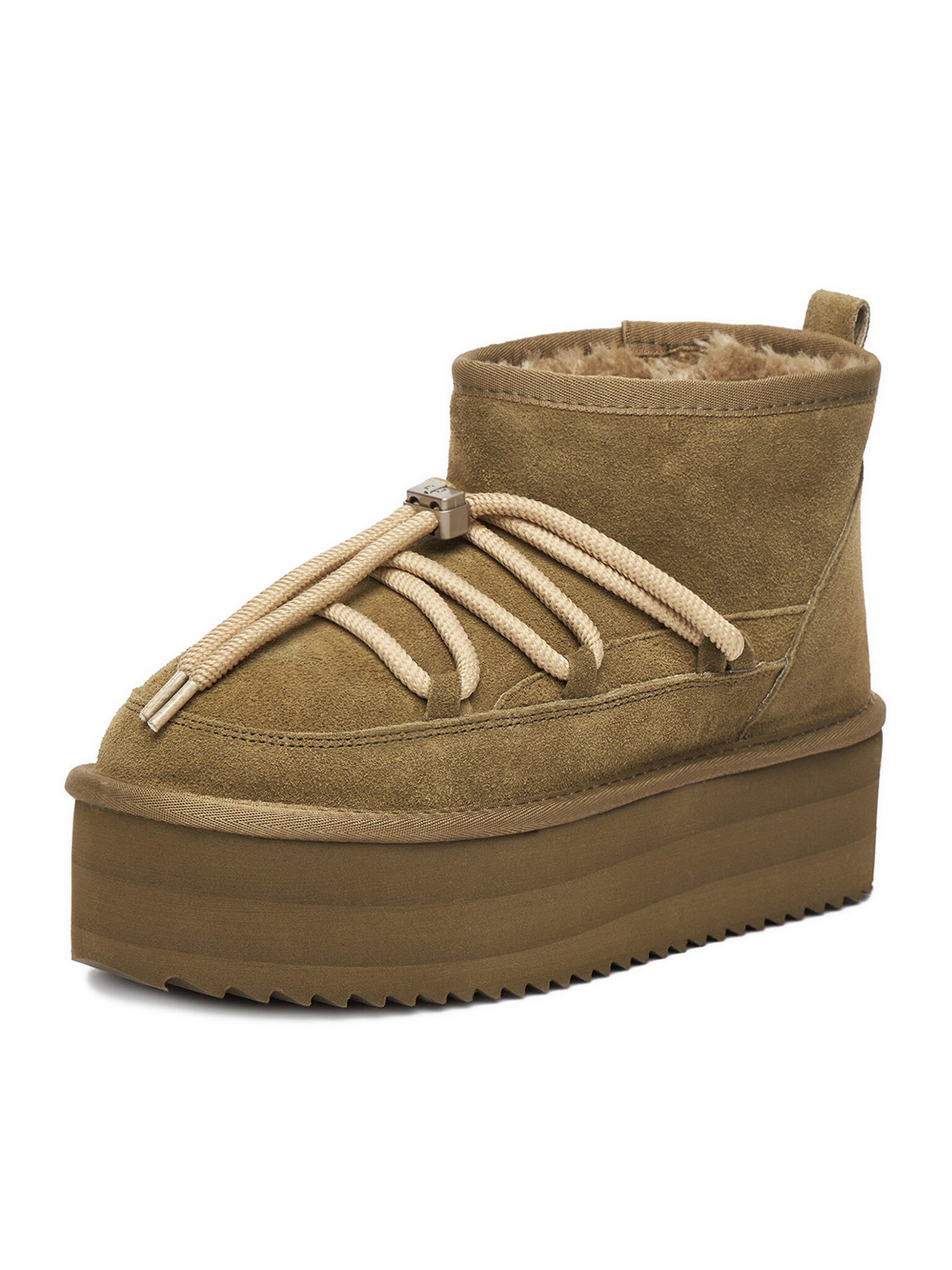 DeeZee Deezee Damen-Schneestiefel Khaki W23Q11482 Winterstiefel