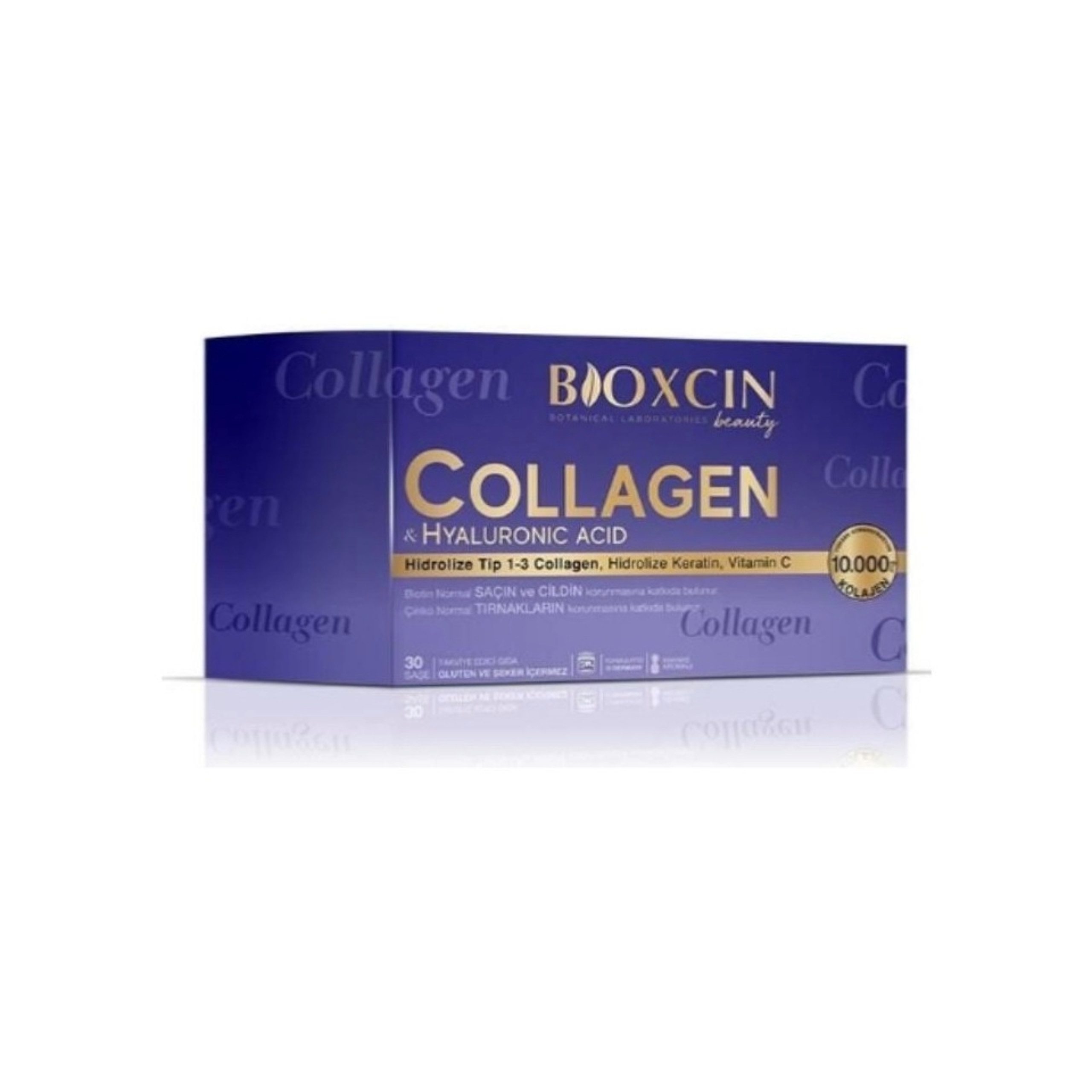 Bioxcin Körperpflegemittel Bioxcin Collagen & Hyaluronsäure 30 Beutel für Haare, Nägel und Haut