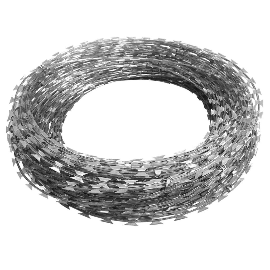 vidaXL Spanngurt NATO-Stacheldraht Verzinkter Stahl 300 m