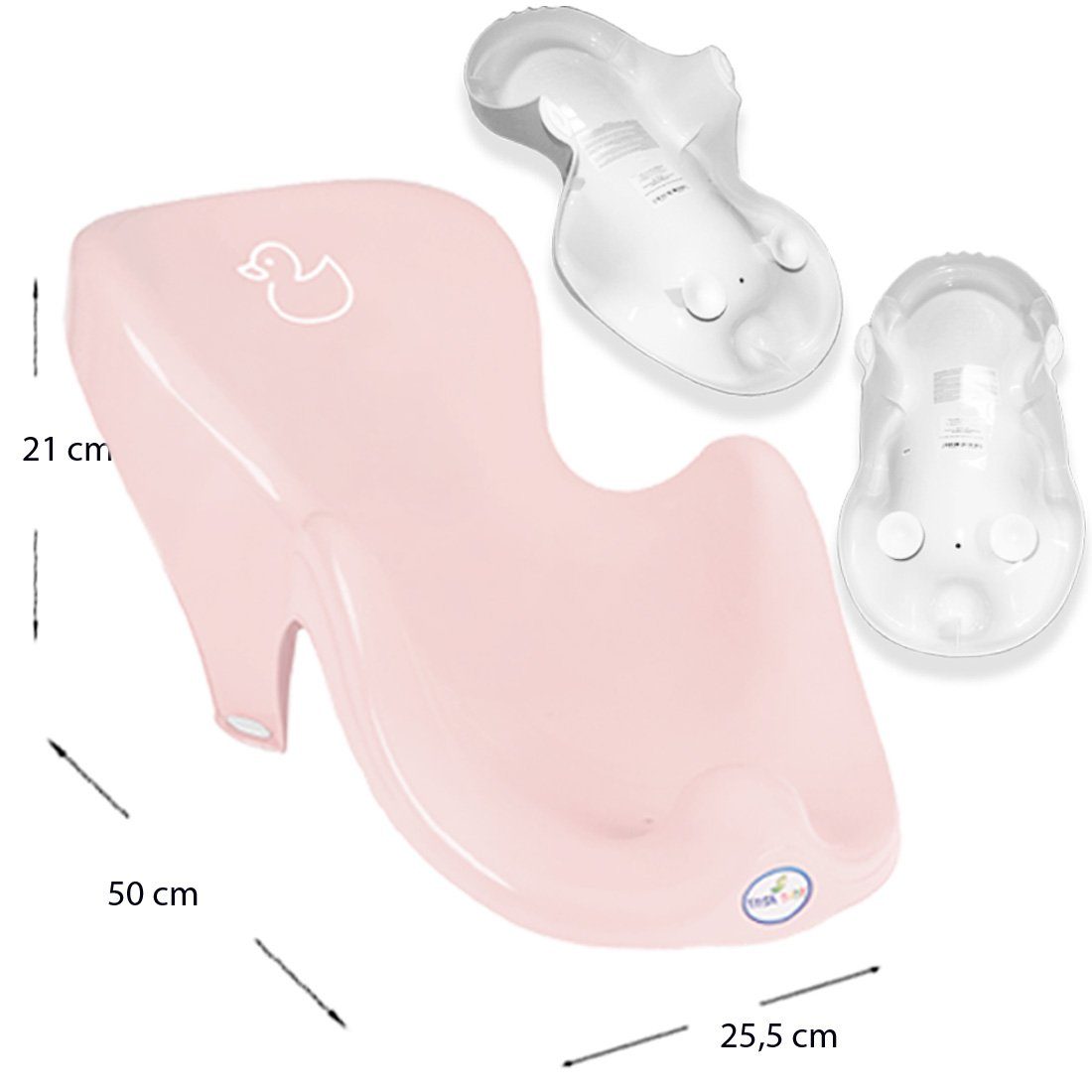 + Tega-Baby Rosa in + Ständer Gestell Babybadeset + Teile Wanne Babybadewanne Pflege, Aufsatz (Made ** Set), SET Premium - Europe – Wwanne Weiss 4 + Töpf WC DUCK Badesitz ** +