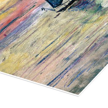 Posterlounge Poster Claude Monet, Segelboot am Abend, Badezimmer Maritim Malerei