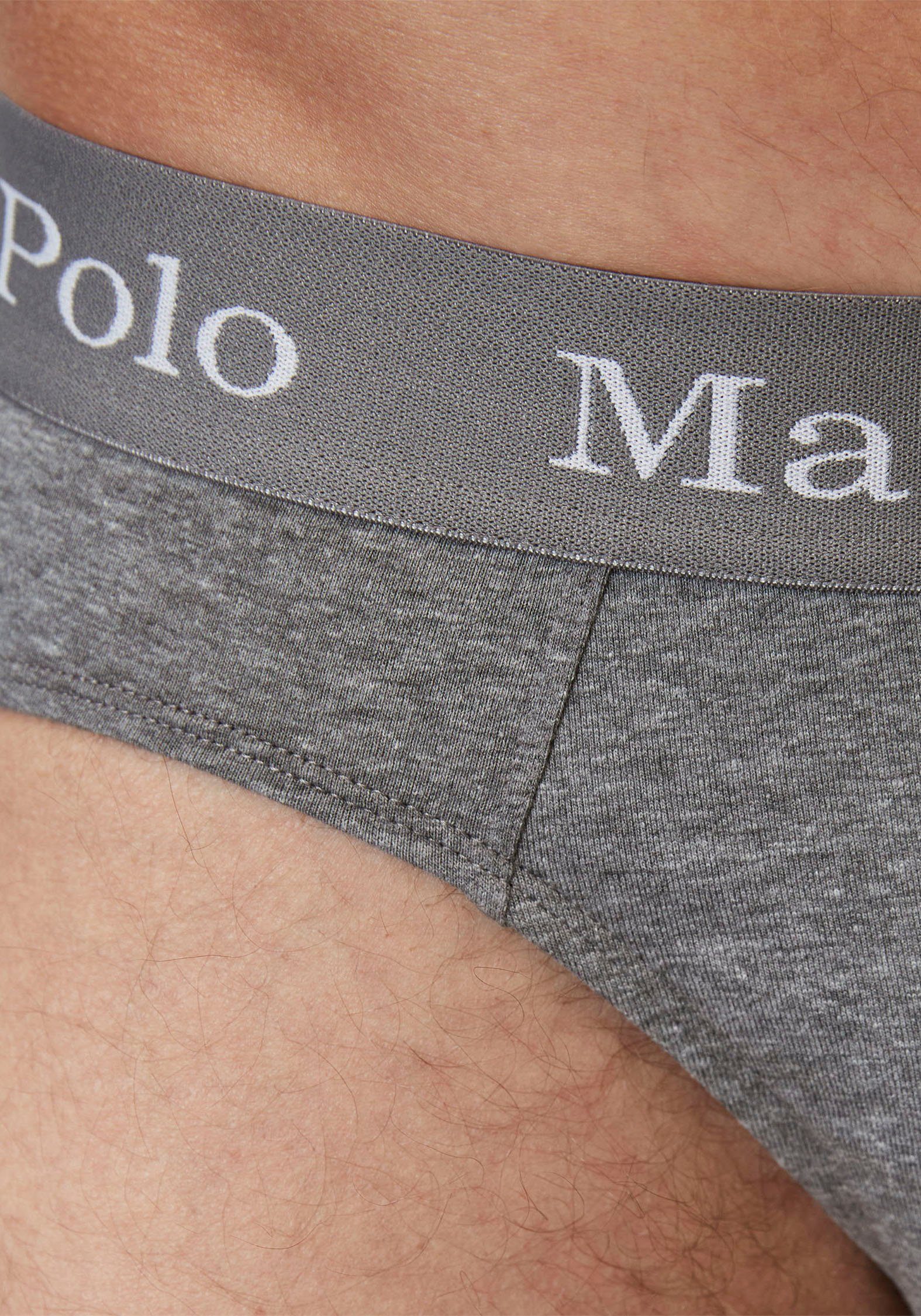 Marc 3-St) (Packung, Softe Elements melange Slip Jersey Qualität O'Polo grey
