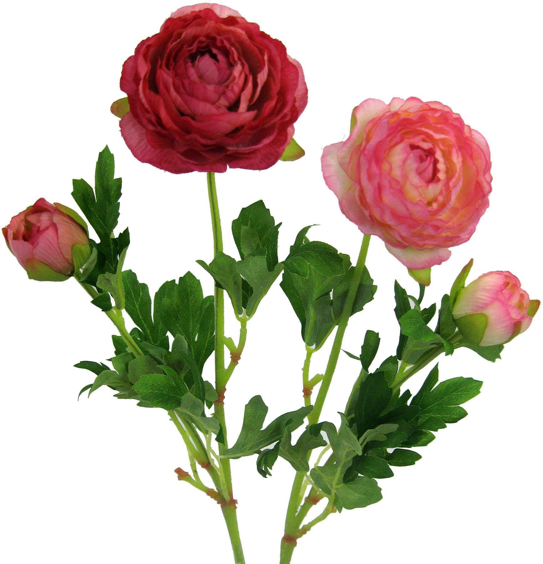Kunstblume Ranunkel, Creativ green, Höhe 40 cm, für schöne Arrangements wie Sträuße und Gestecke