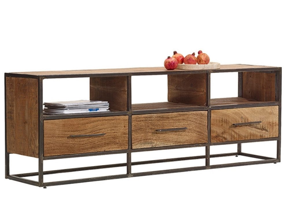 WOLF MÖBEL Sideboard (175x40x60), SPRING Lowboard mit 3 Schubladen