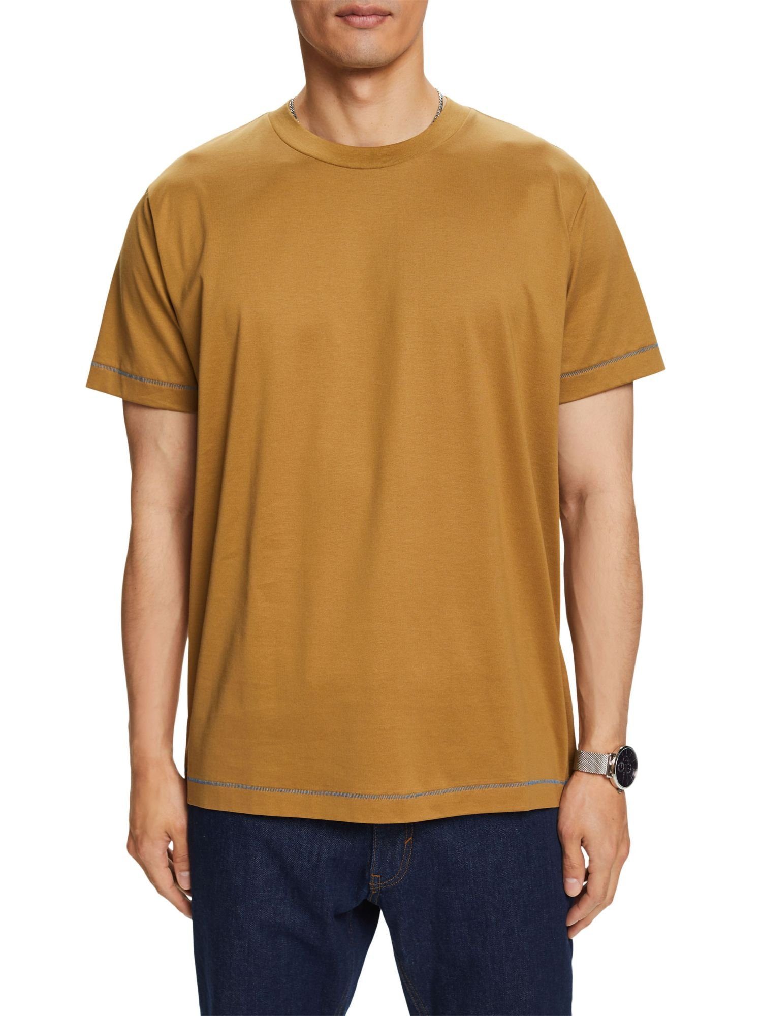 100 % Jersey, TOFFEE Collection aus Baumwolle (1-tlg) Esprit Rundhals-T-Shirt T-Shirt