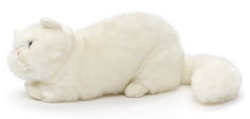 Uni-Toys Kuscheltier Perserkatze, liegend - 31 cm (Länge) - Plüsch-Katze, Plüschtier, zu 100 % recyceltes Füllmaterial