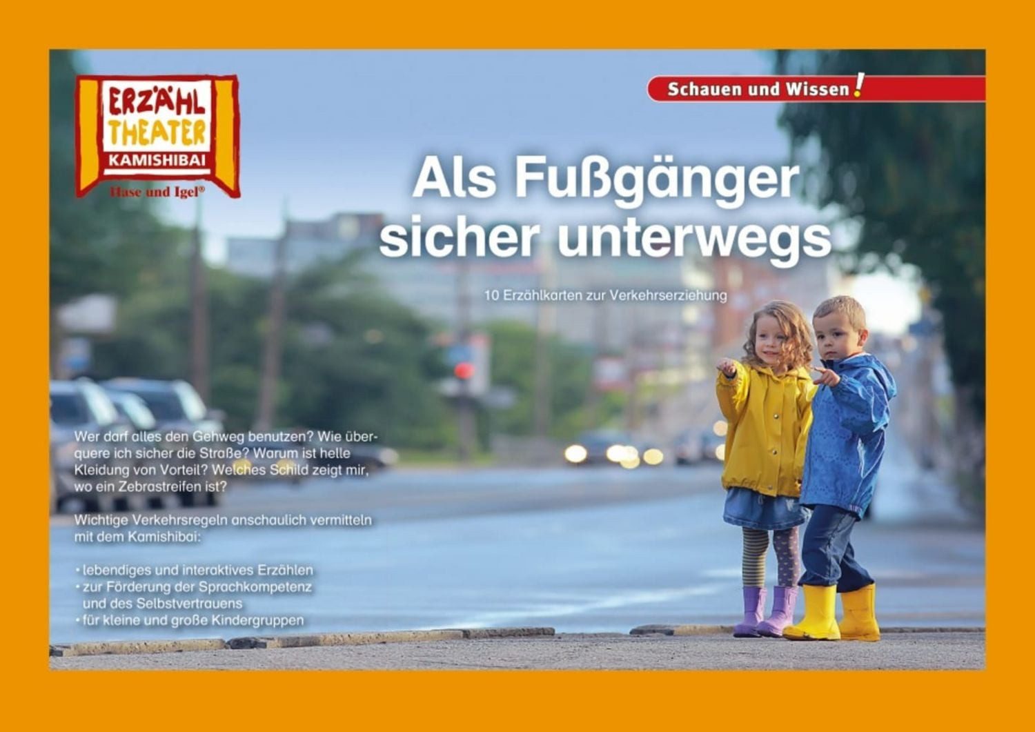 Als Fußgänger sicher unterwegs / Kamishibai Bildkarten / Verena Sangu