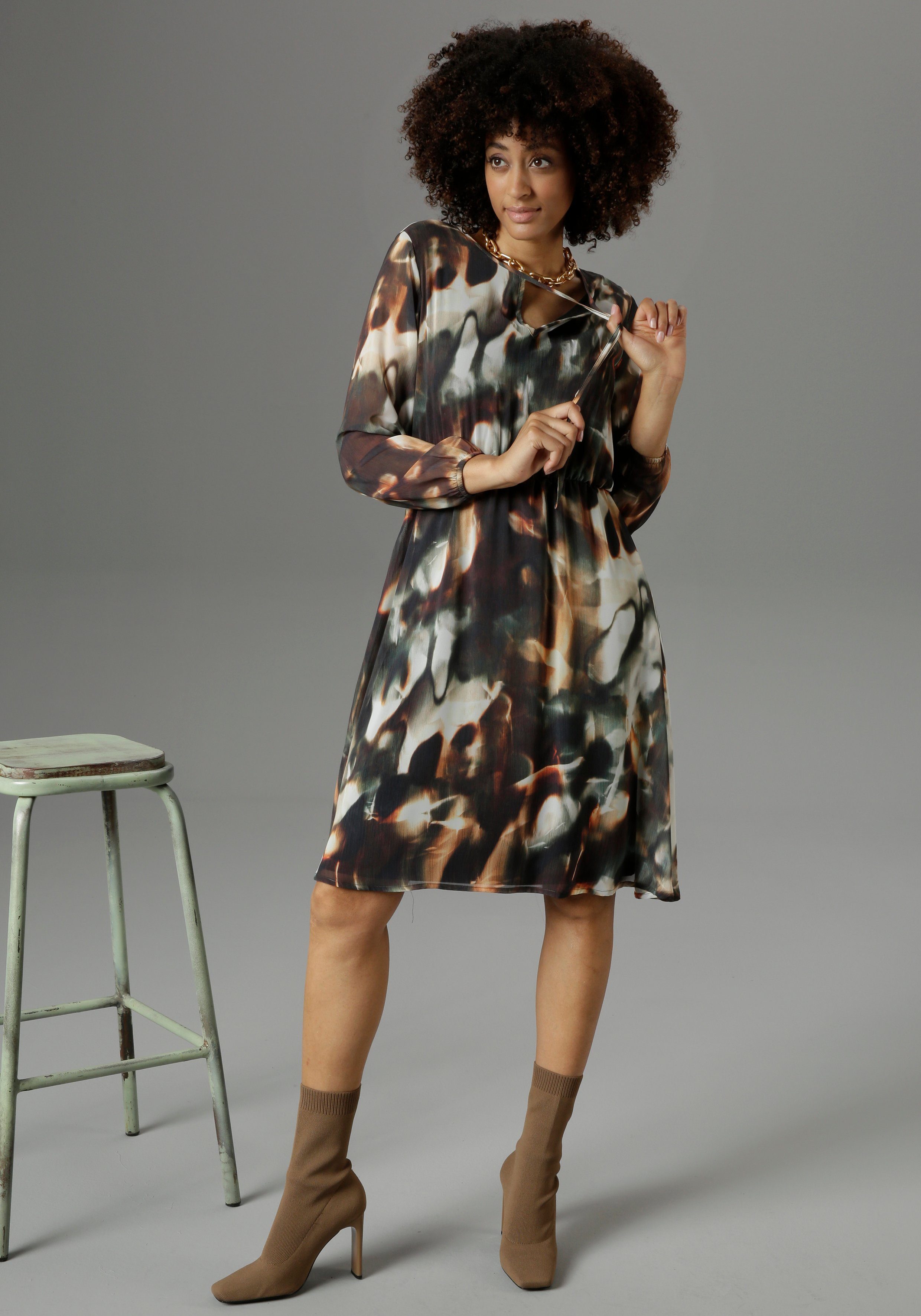Herbst Damen Chiffonkleid Online Kaufen Otto 