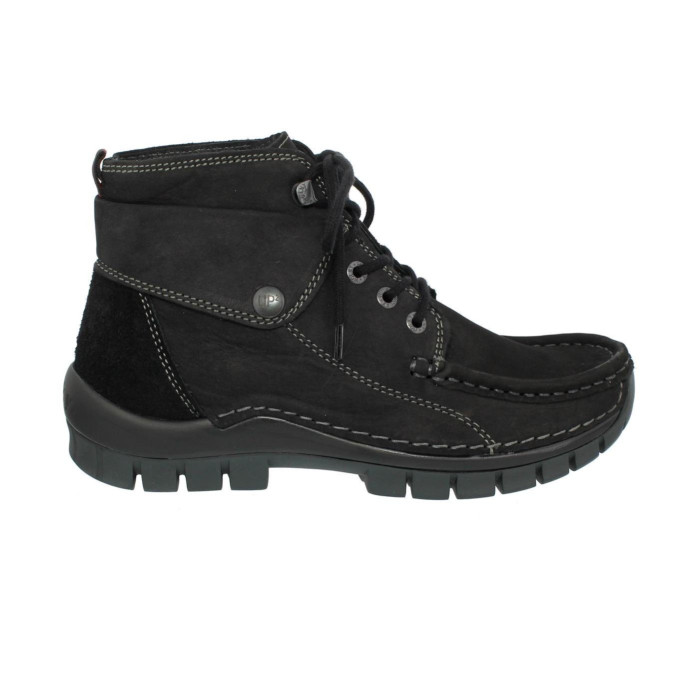 WOLKY Wolky JUMP WINTER Bootie, Oiled nubuck, Black, 0472516-000 Schnürstiefel