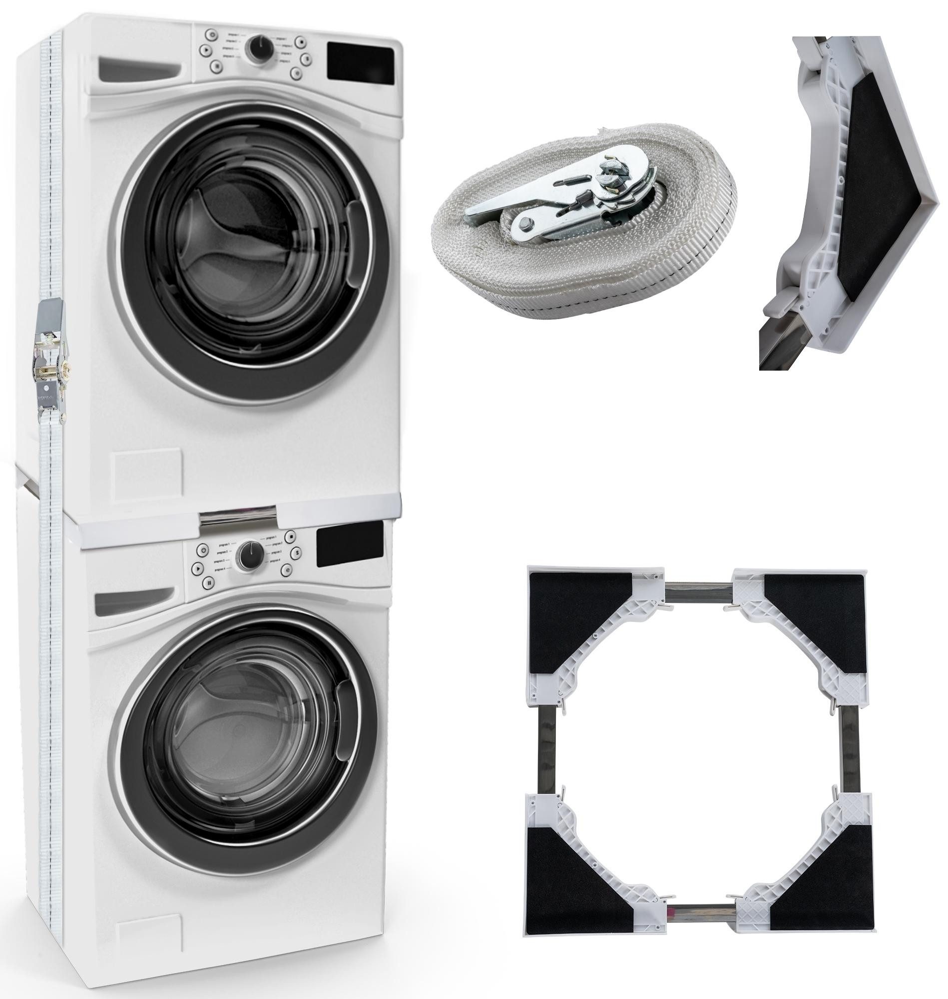 CLP Waschmaschinenuntergestell Verbindungsrahmen, Stahl-Zwischenbau