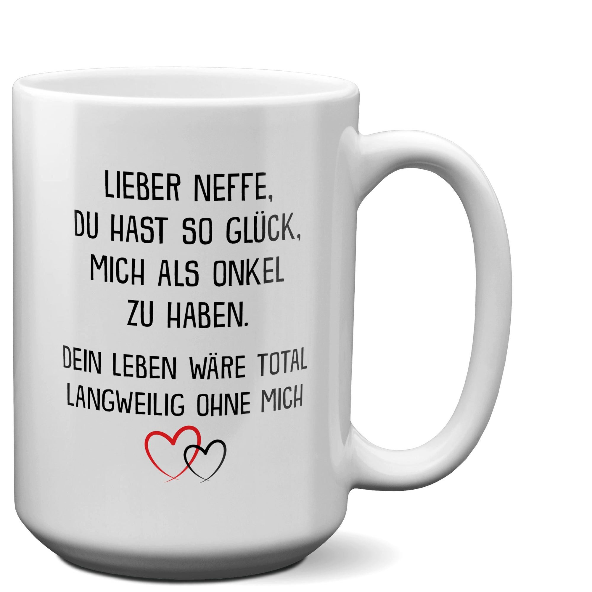 22Feels Tasse Neffe Geschenk v. Onkel 18. Geburtstag Jungs Tasse Abitur Weihnachten, Keramik, XL, Made In Germany, Spülmaschinenfest
