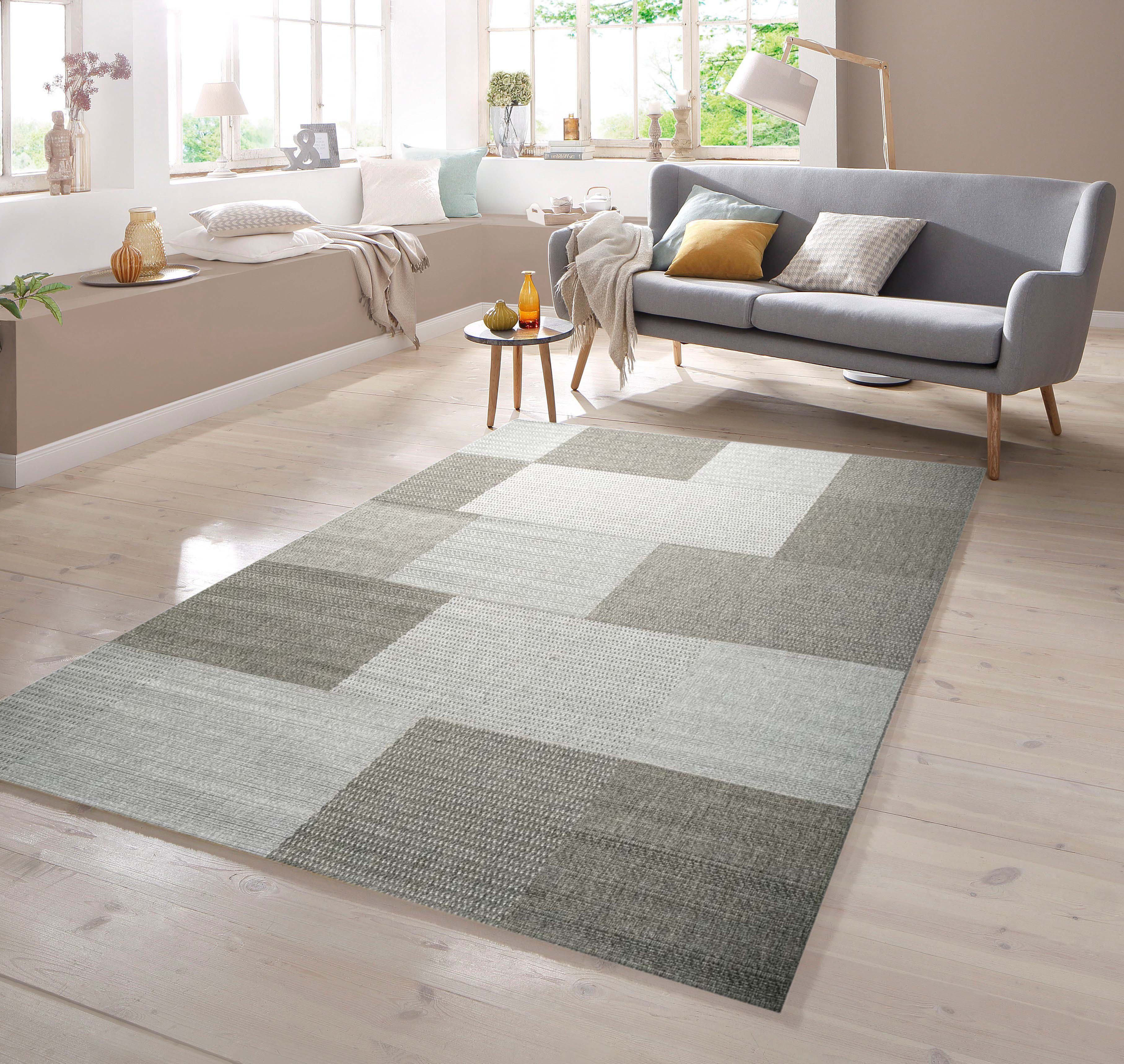 TeppichHome24 Teppich Teppich Sisal Optik Karo günstig online kaufen