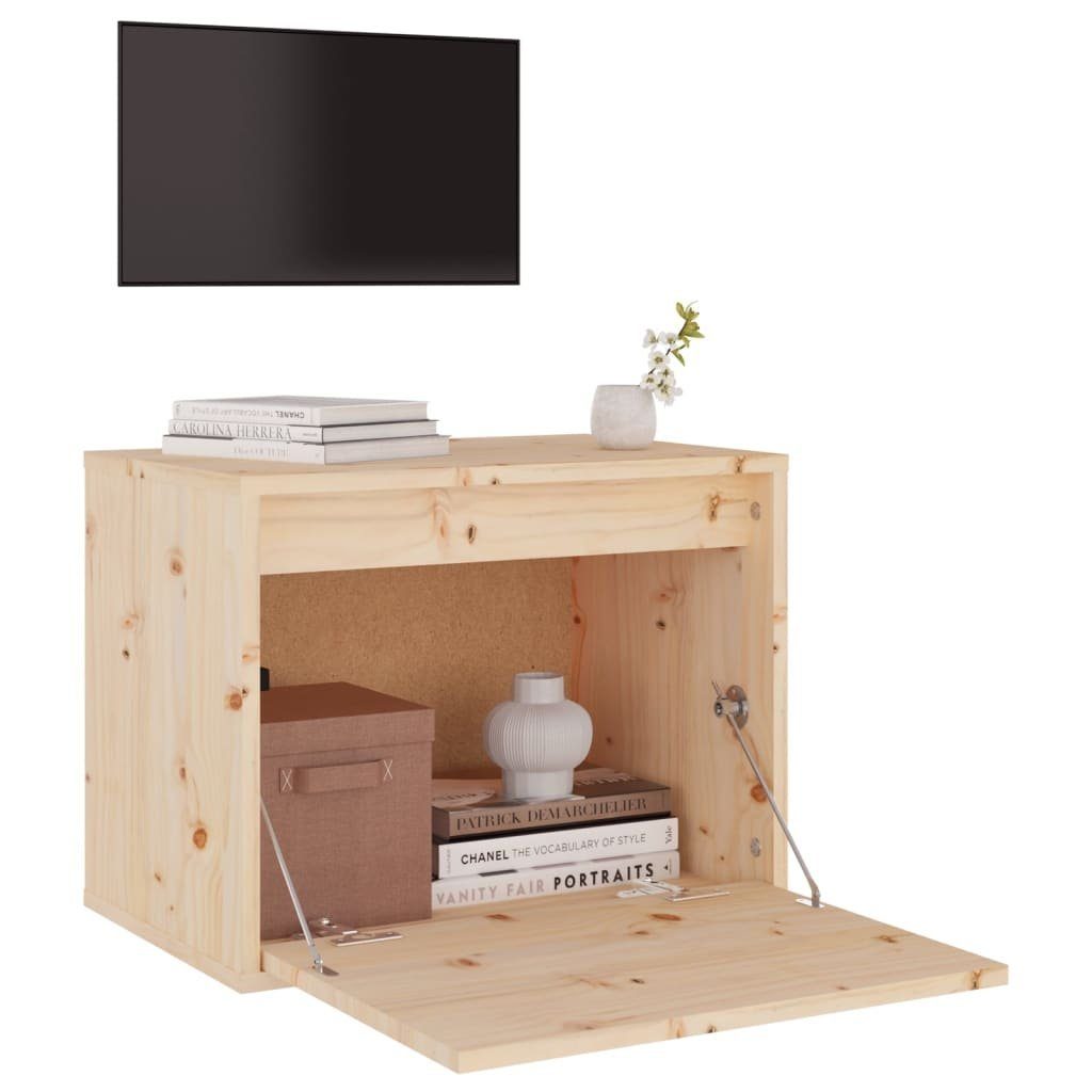 vidaXL Nachttisch NA Nachttisch aus massivem Kiefernholz 45x30x35 cm für Schlafzimmer