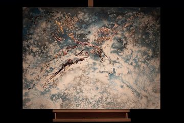 KUNSTLOFT Gemälde Poseidon's Treasure 100x75 cm, Leinwandbild 100% HANDGEMALT Wandbild Wohnzimmer
