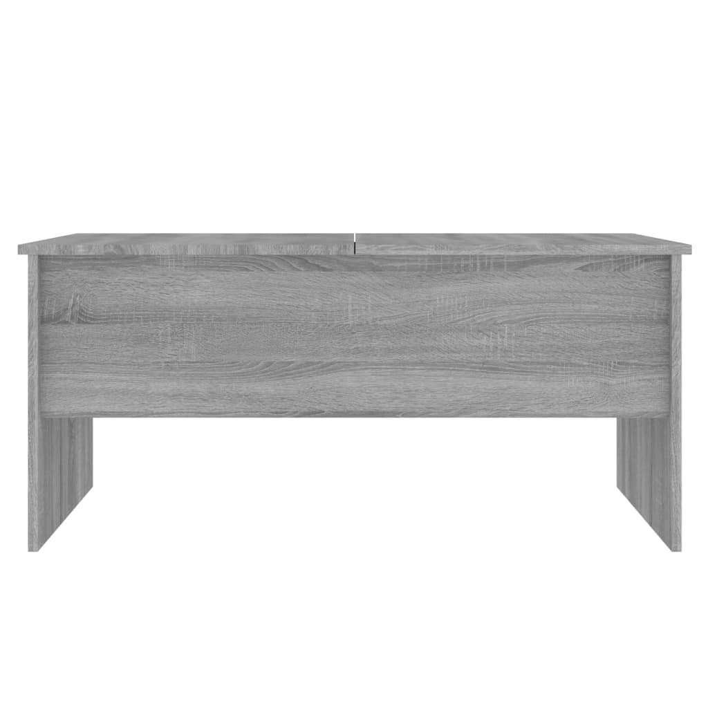 Grau 102x50,5x46,5 Grau Holzwerkstoff vidaXL Sonoma Couchtisch Couchtisch cm Sonoma | (1-St) Grau Sonoma