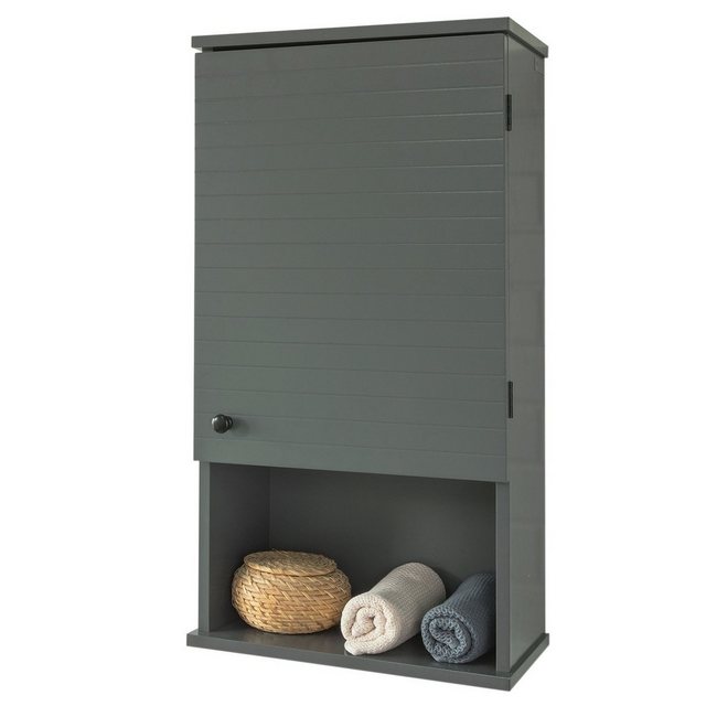 SoBuy Hängeschrank “BZR25” mit Einer Tür und einem Fach Wandschrank Badhängeschrank Küchenschrank Medizinschrank Badmöbel