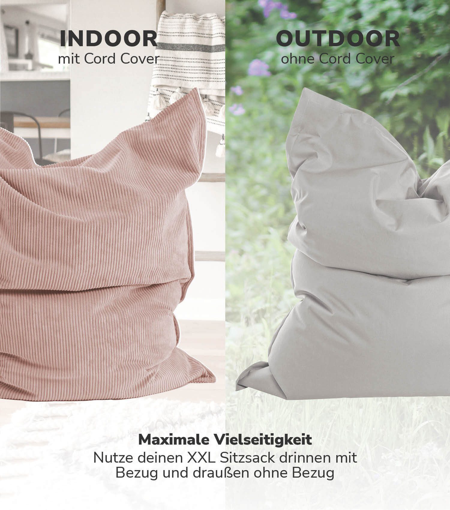 mokebo Sitzsack Das Kuschel-Cover (nur Cord günstig online kaufen