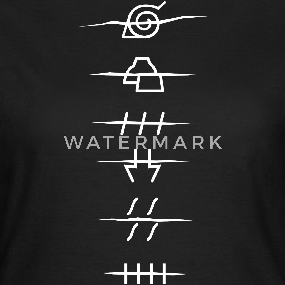 Spreadshirt T-Shirt Naruto Shippuden Anti-Symbole Der günstig online kaufen