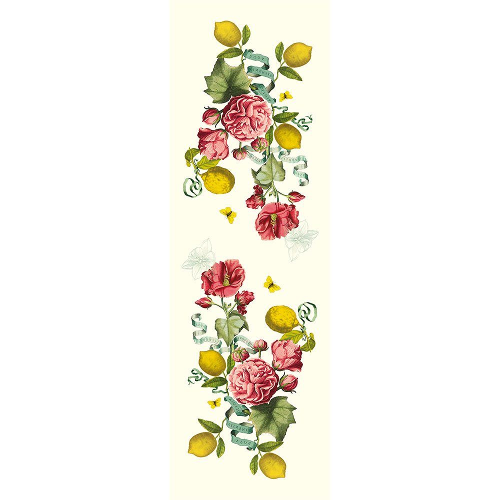 Garnier Thiebaut Tischläufer Tischläufer Citrons de Menton Romance 50x155 cm, bedruckt