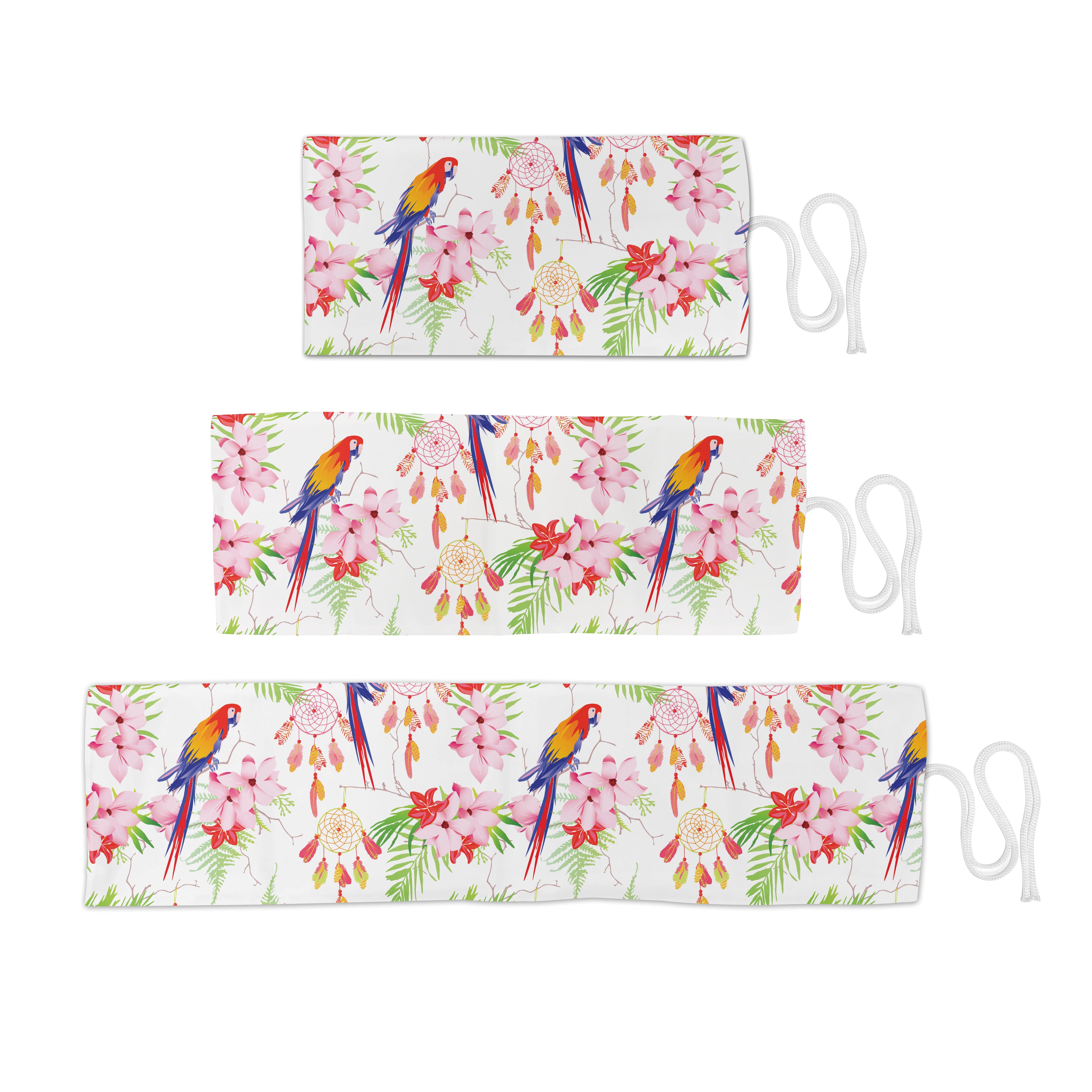 Abakuhaus Federmäppchen langlebig und tragbar Segeltuch Stiftablage Organizer, Papagei Urwalds