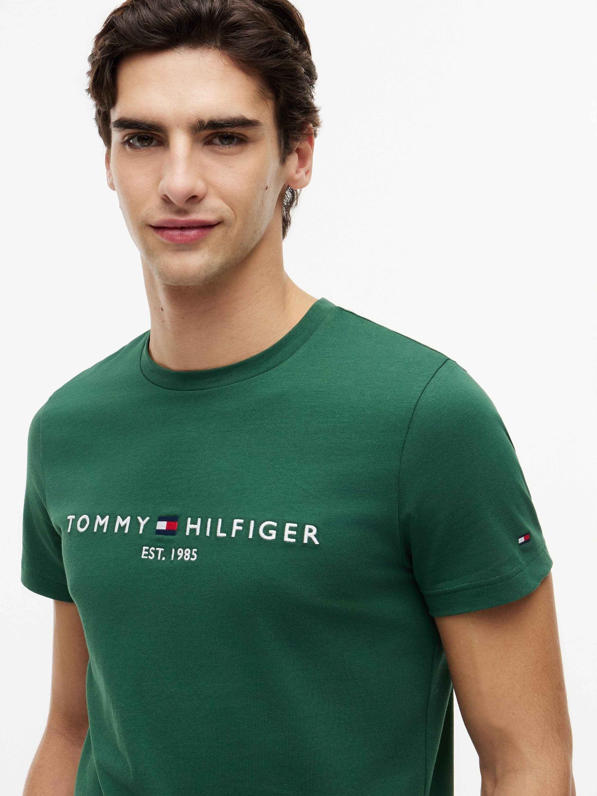Tommy Hilfiger T-Shirt TOMMY LOGO aus reiner Baumwolle