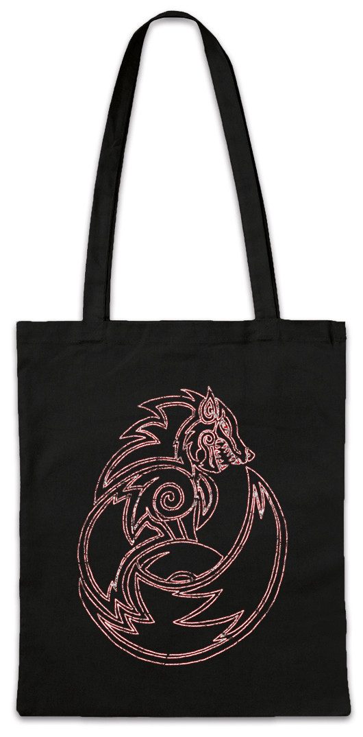 Beuteltasche Fenrir Wolf II Stofftasche Fenris Walhalla Odhin Wikinger Vikings