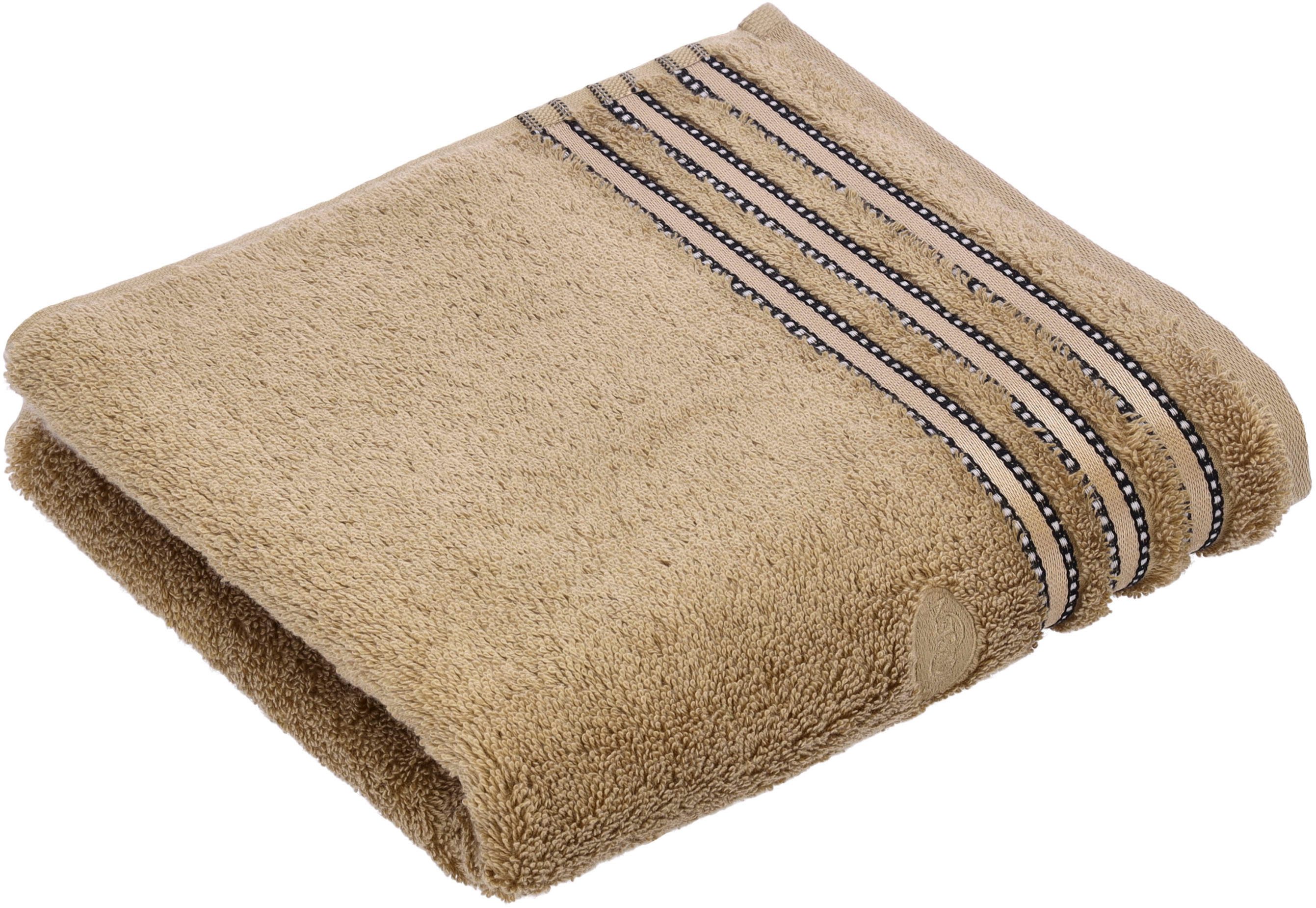 Vossen Saunatuch Cult de Luxe, Walkfrottee (1-St), mit Glanzbordüre günstig online kaufen