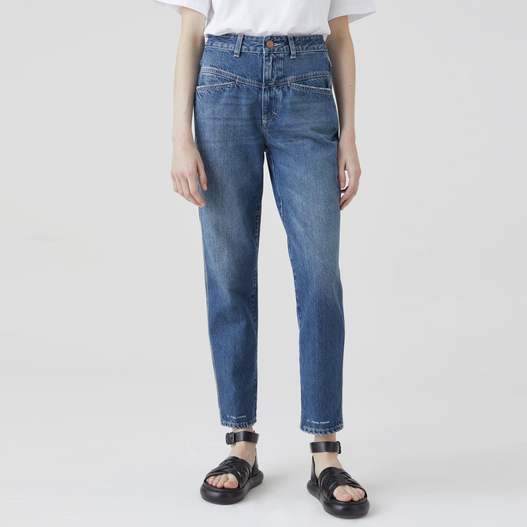 CLOSED 5-Pocket-Jeans CLOSED Jeans PEDAL PUSHER High Waist - Dunkelblau
