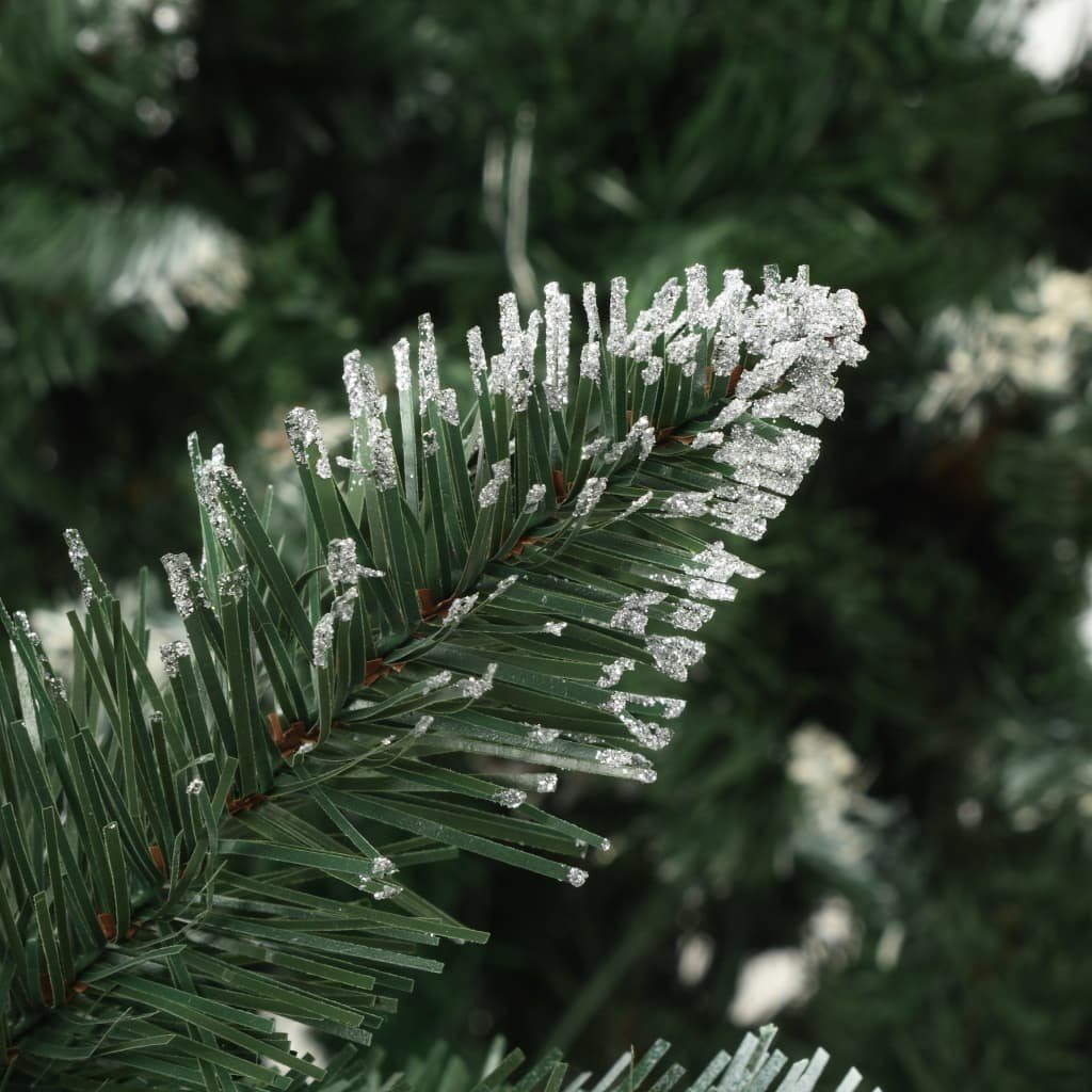 Glitzer Weißem Weihnachtsbaum und 150 Grün Kiefernzapfen cm Künstlicher Weihnachtsbaum Weiß Künstlicher vidaXL