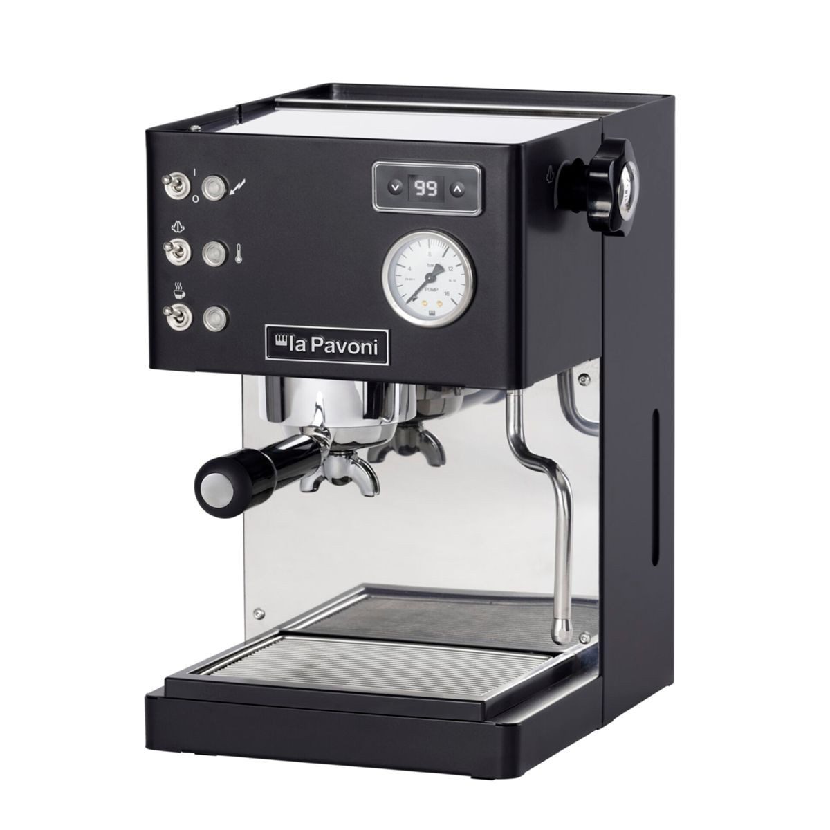 La Pavoni Siebträgermaschine Casa Bar PID schwarz- matt