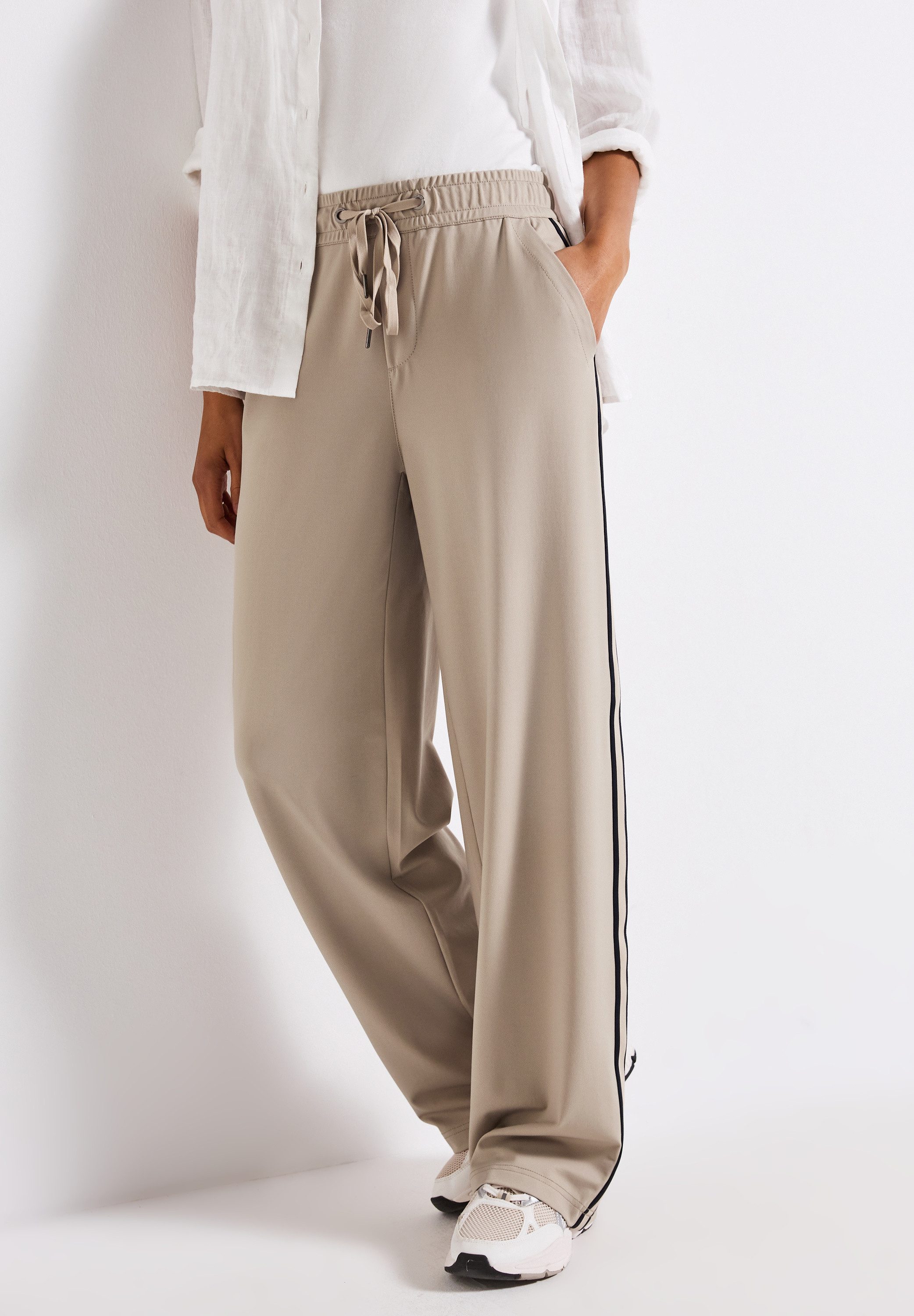 STREET ONE Stoffhose mit Gallonstreifen günstig online kaufen