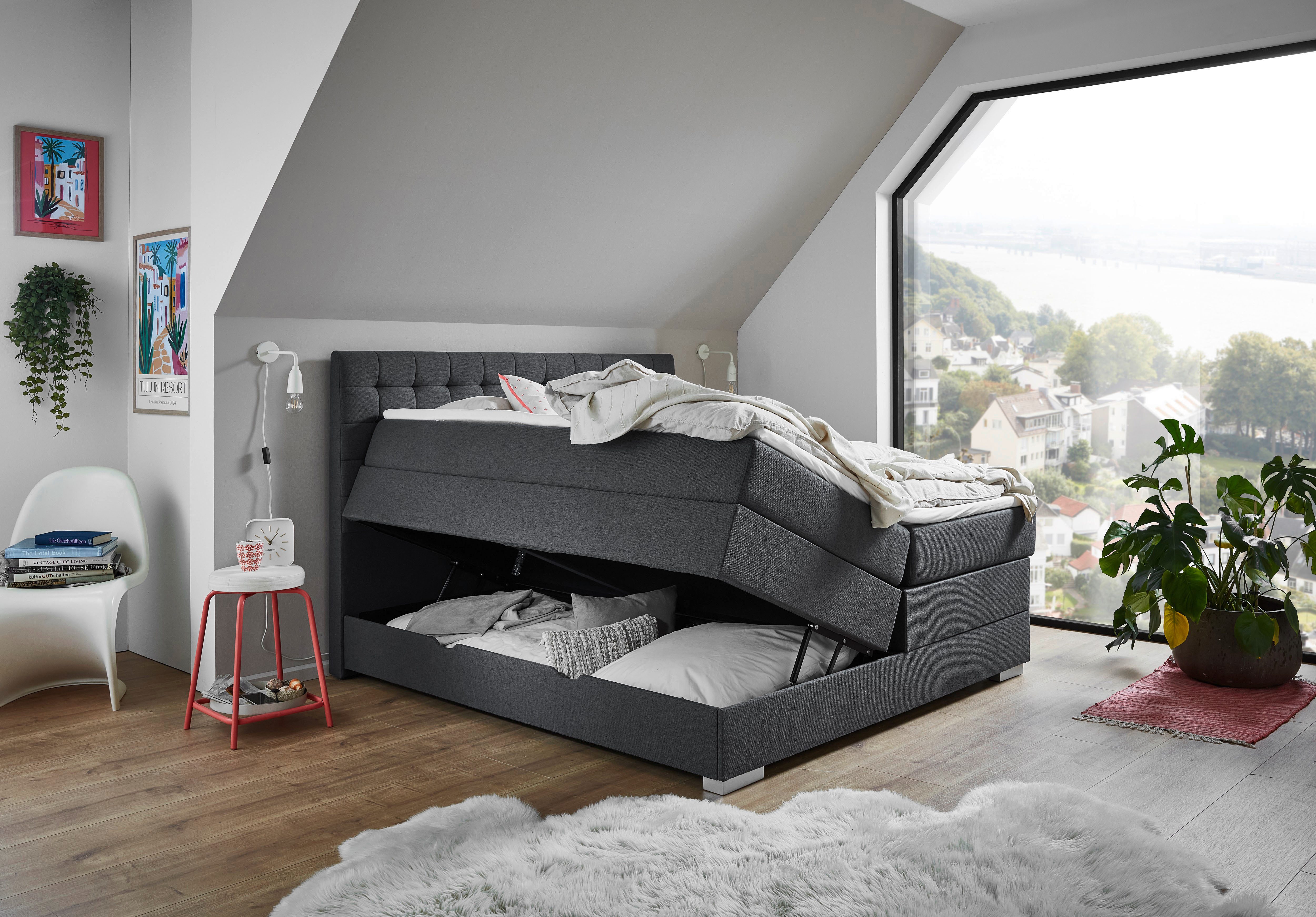 Home affaire Boxbett Keeva inkl. Bettkasten und Topper, erhältlich in der Breite 180x200cm