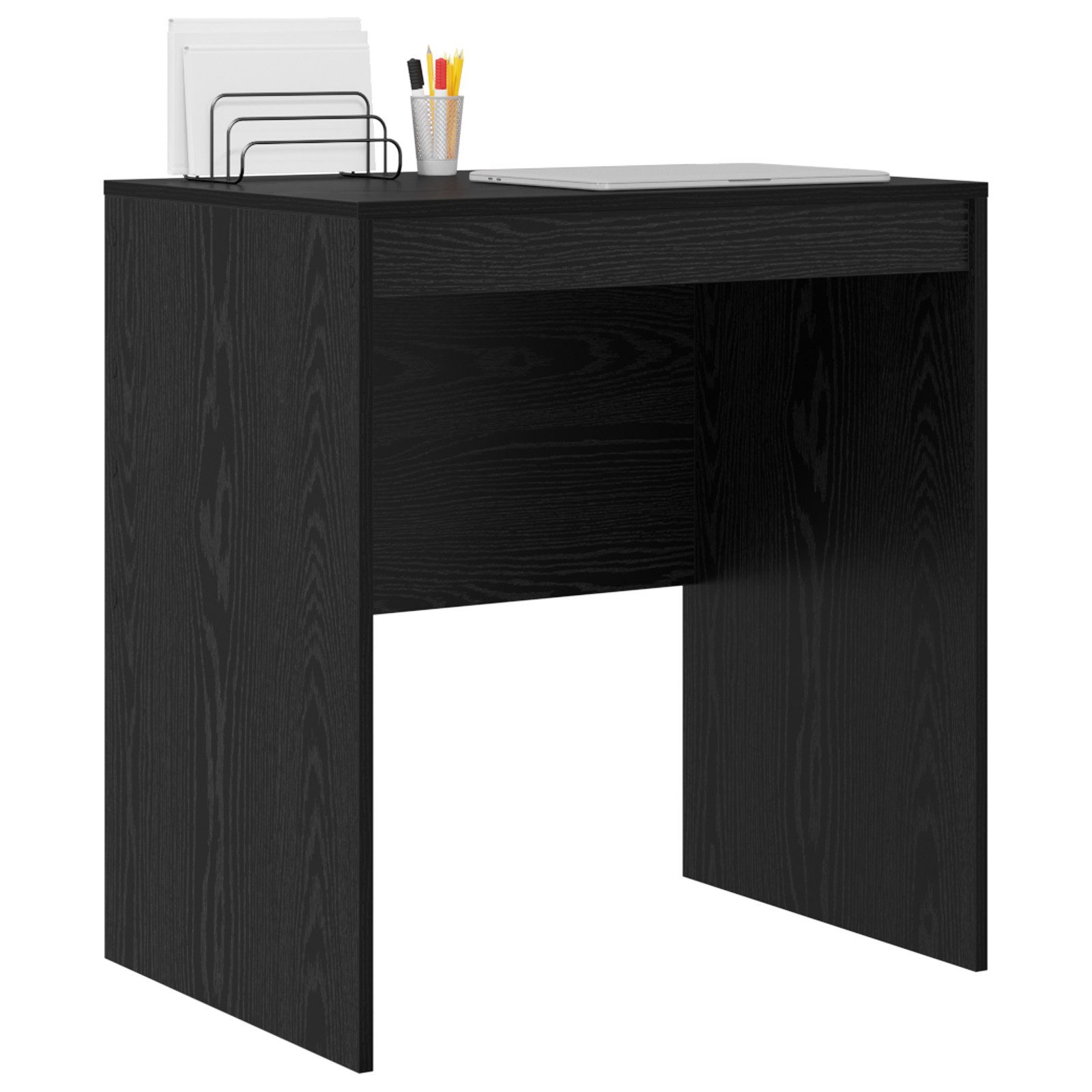 vidaXL Schreibtisch Schreibtisch Schwarzes Eichenholz Holzwerkstoff günstig online kaufen