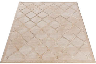 Teppich Lara 700, Sehrazat, rechteckig, Höhe: 10 mm, Hoch-Tief-Struktur, mit Glanz, Wohnzimmer