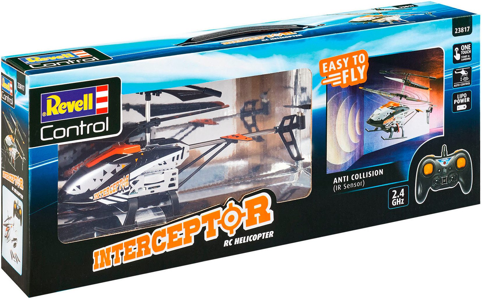 Revell® RC-Helikopter Revell® control - Interceptor Anti Collision, 2,4Ghz, mit LED-Beleuchtung