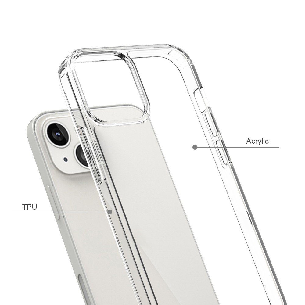 CoverKingz Handyhülle Hülle für Apple iPhone 13 Handyhülle Hybrid Silikon Case Bumper Cover 15,40 cm (6,1 Zoll), Handyhülle Schutzhülle Transparent Hybrid Silikonhülle Bumper