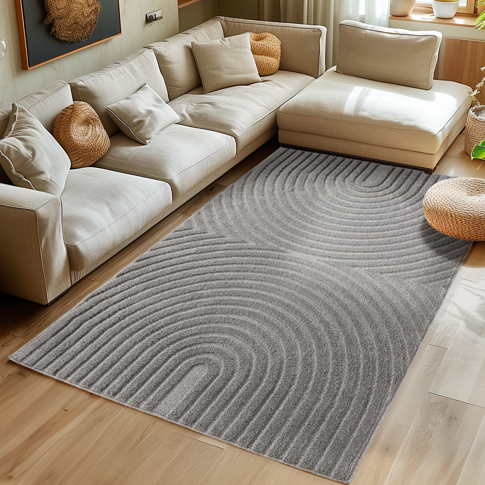 SIMPEX24 Designteppich Boho Design, Rechteckig, Höhe: 8 mm, Teppich Wohnzim günstig online kaufen