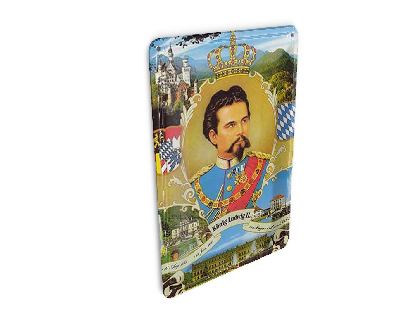 Femer GmbH Postkarte Portrait 10x14 cm Ludwig II König Bayern King, unfrankiert