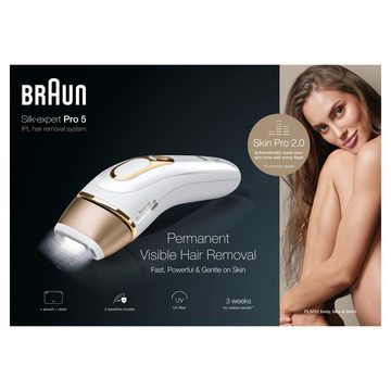 Braun IPL-Haarentferner Silk-expert Pro - PL5052 - White/Gold