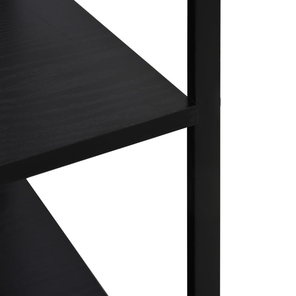 vidaXL Küchenregal Mikrowellenregal Schwarz 60×39,6×79,5 cm Holzwerkstoff, 1-tlg. – Bild 5 von 5
