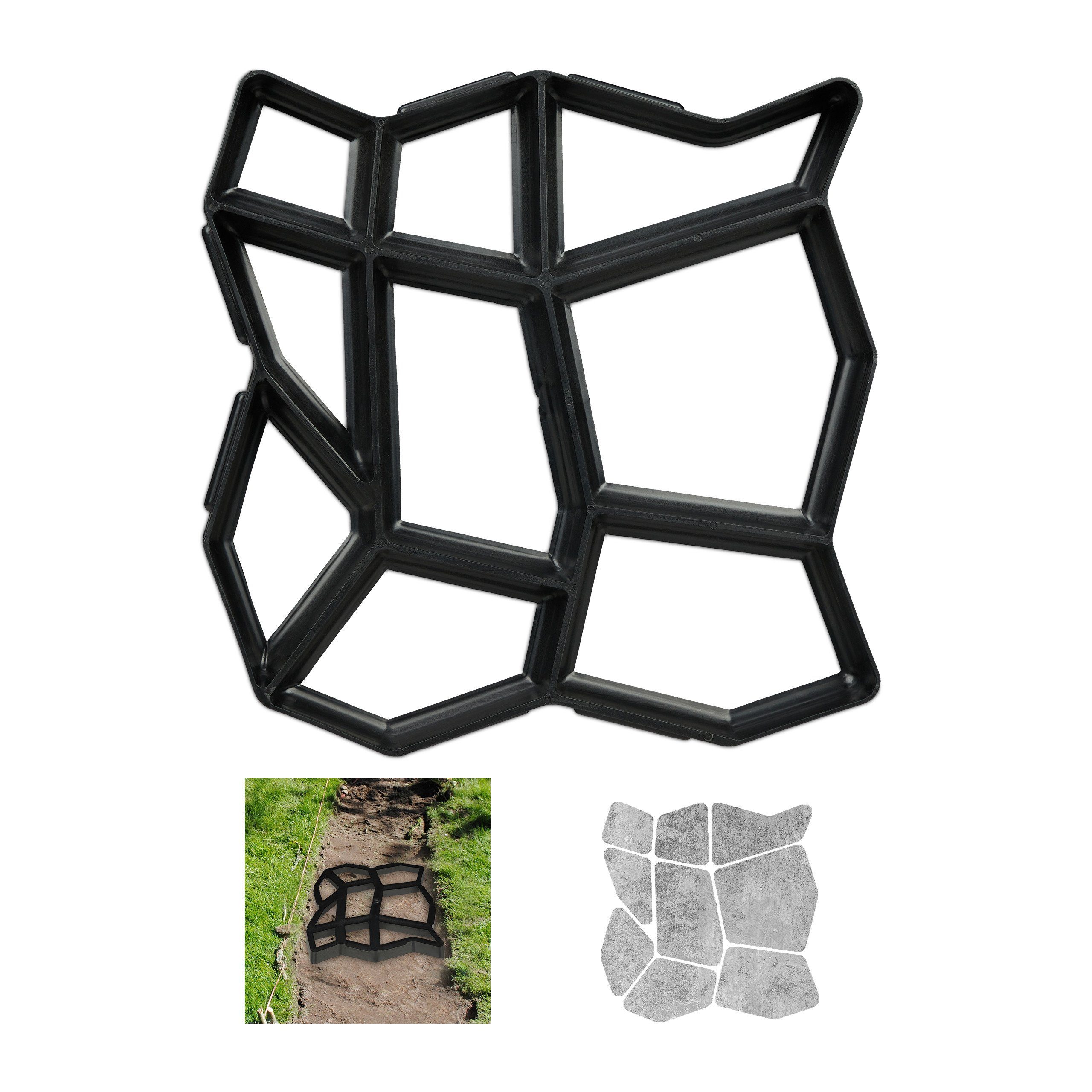 Betonverdichter Pflasterform 9 Kammern 42 x 42 cm