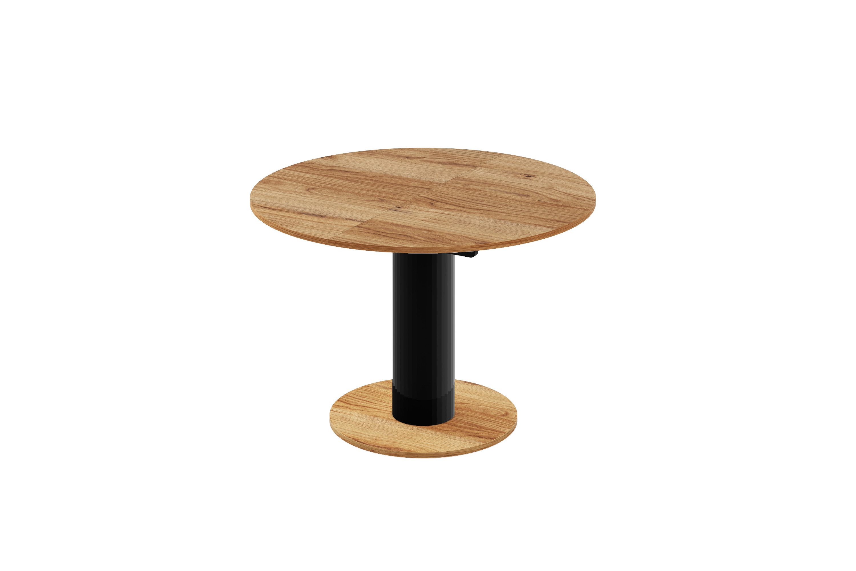 Alteiche - Schwarz Hochglanz