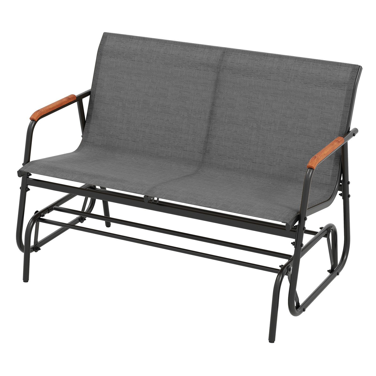 KOMFOTTEU Schaukelstuhl, Schaukelbank Terrassenbank mit Schaukelmechanismus