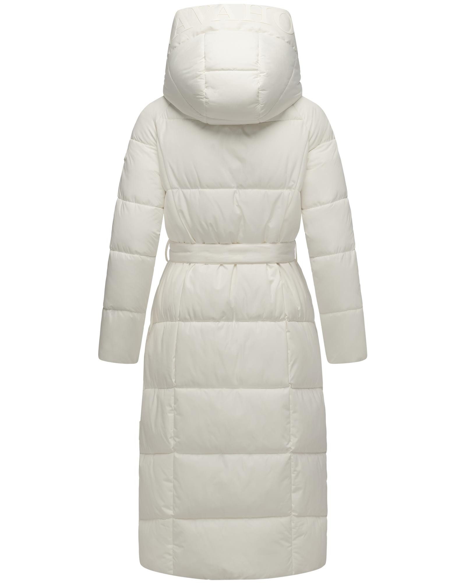 Navahoo Steppmantel Eisblick 14 Gesteppter Damen Mantel mit Taillengürtel