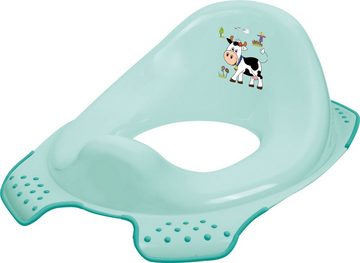 Tritthocker 2er Set Funny Farm aquamarin WC-Sitz + zweistufiger Hocker (2 St)