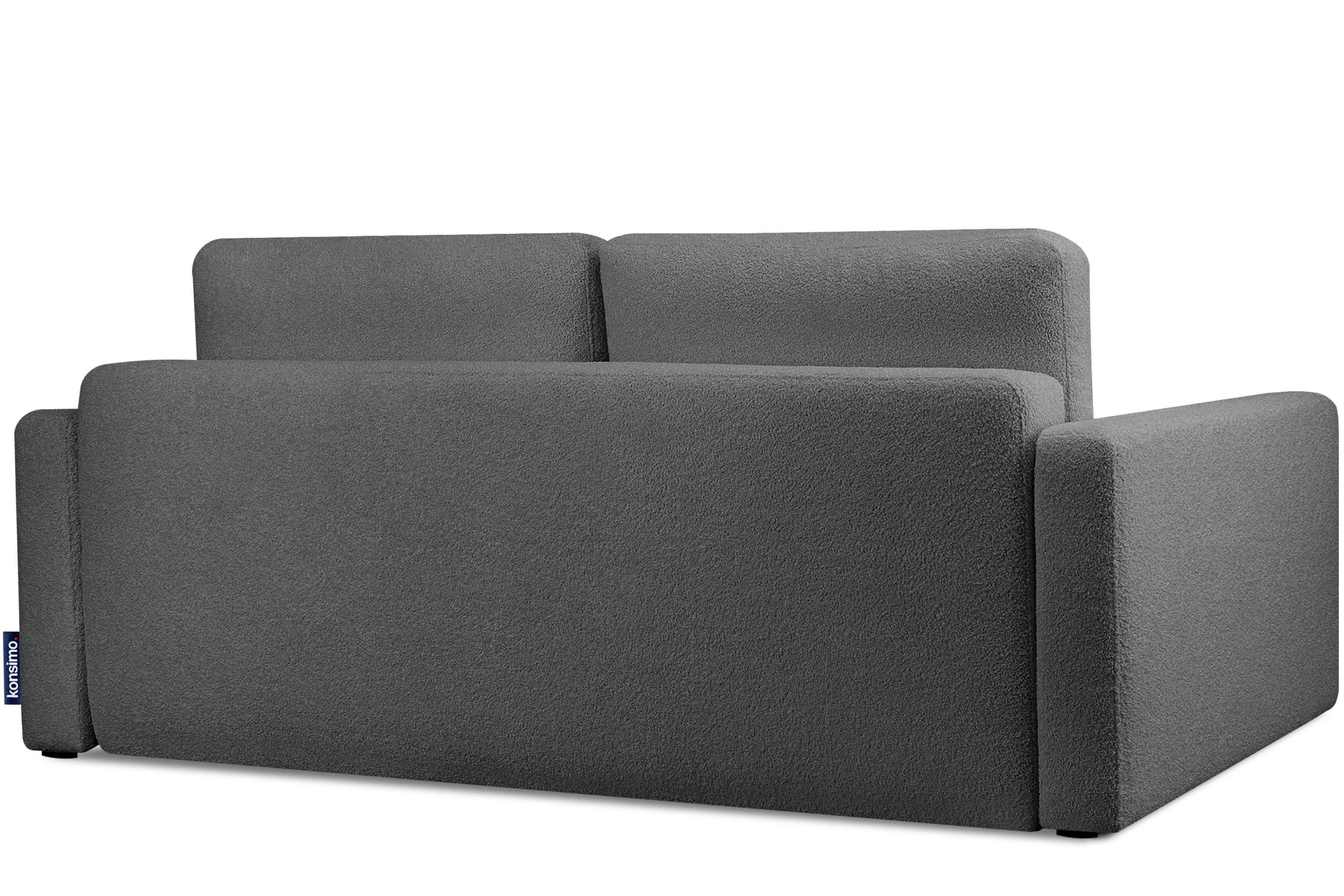 Bettkasten Sofa Schlafkomforts, des Garantie 3 und Konsimo Sitz- Schlaffunktion, Personen, RUVIS mit Schlafsofa